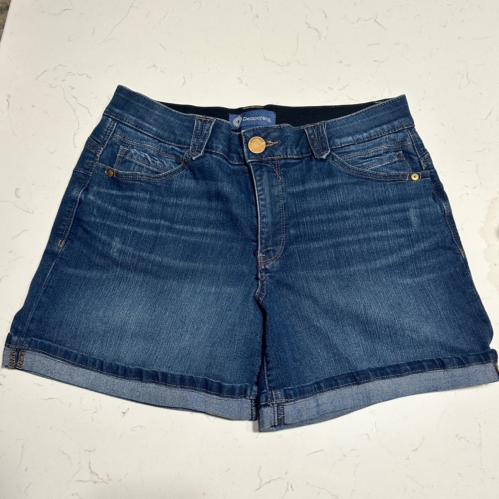 Democracy Dark Blue Jean Shorts